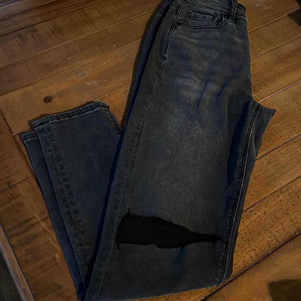 Washed Black American Eagle Stretch Jeans
